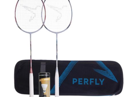 Badminton Adult Racquet Set White Bordeaux - 900 BR Lite For Cheap