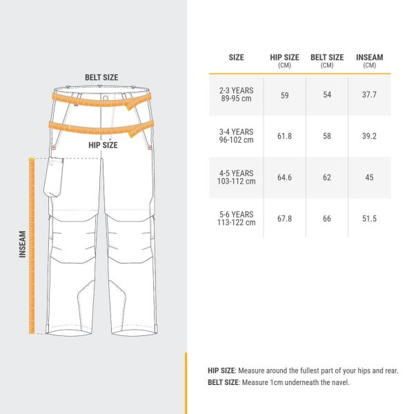 Kid s Convertible Hiking Pants - MH 550 Online now