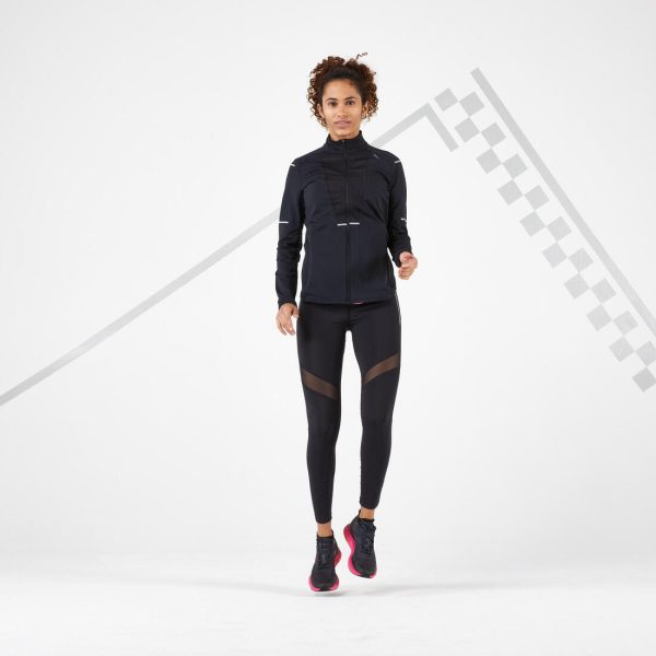 Kiprun Women s Running Breathable Jacket - Black Online Hot Sale