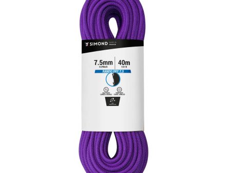 DOUBLE DRY ROPE 7.5 mm x 40 m - RANDO DRY purple For Sale