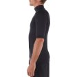 Men’s Surfing T-shirt Thermal Fleece Top Short Sleeve - 900 Black Cheap