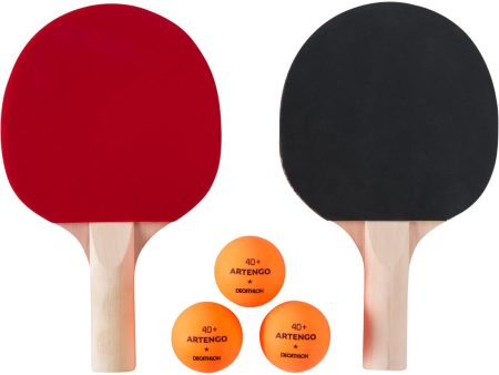 PPR 100 Small Set of 2 Free Table Tennis Bats and 3 Balls Discount