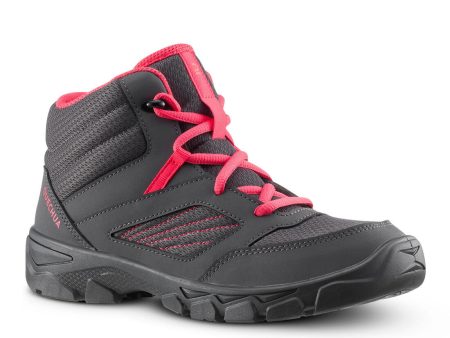 Quechua MH100 Kid s Hiking Shoes - Mid - Lace-up Sale