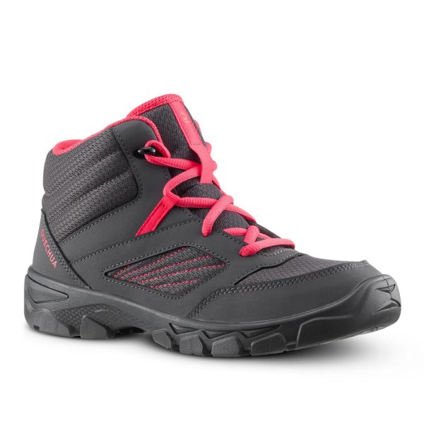 Quechua MH100 Kid s Hiking Shoes - Mid - Lace-up Sale