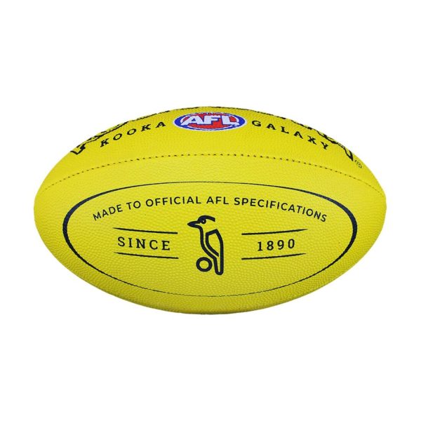 Kookaburra Galaxy Synthetic AFL Football Yellow - Size 1 Online Sale