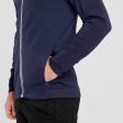 Wedze 500 Warm Men s Fleece Ski Jacket - Merino Wool - Navy White Fashion