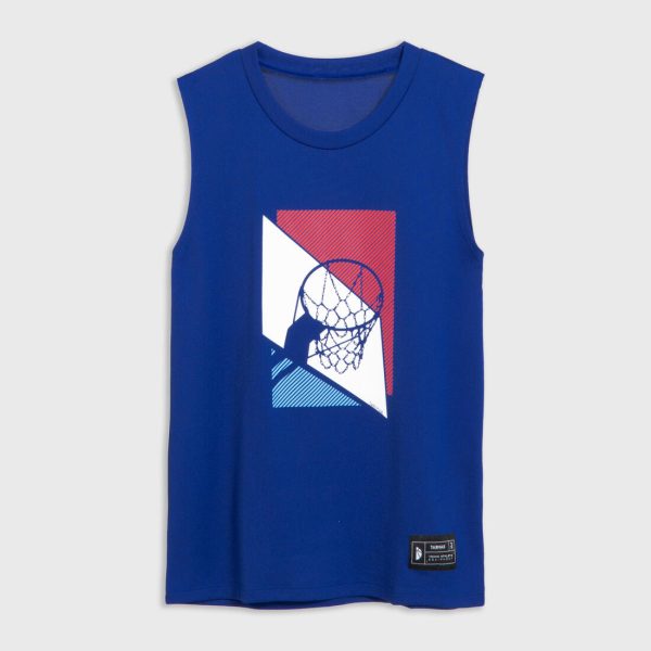 Kids  Sleeveless Basketball Jersey TS500 Fast Online now