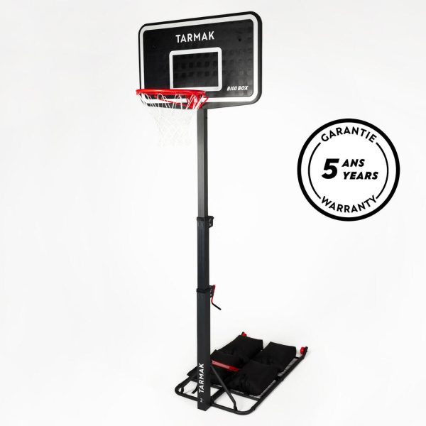 Basketball Hoop on Folding Stand Adjustable (2.4-3.05m) - B100 Easy Box For Sale