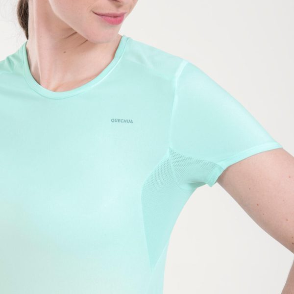 Women s Short-sleeved Hiking T-shirt - MH 100 For Discount