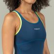 Women s Swimsuit One-piece - Kamiye+ Blue green on Sale