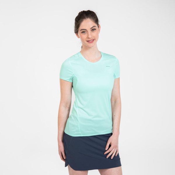 Women s Short-sleeved Hiking T-shirt - MH 100 For Discount