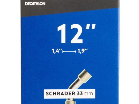 12 x1.4 1.9  Bent Schrader Valve Inner Tube (33mm) Online now