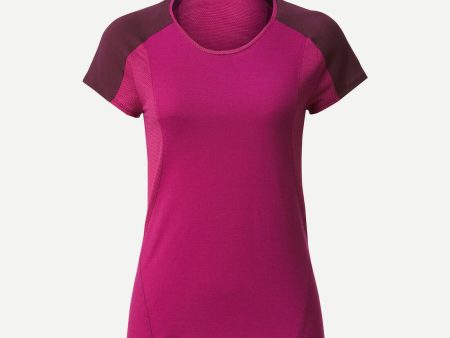 Women s T-shirt Short-sleeved Merino Wool - MT500 Fashion