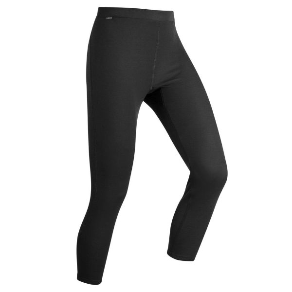 100 Men s Base Layer Ski Bottoms - Black For Cheap