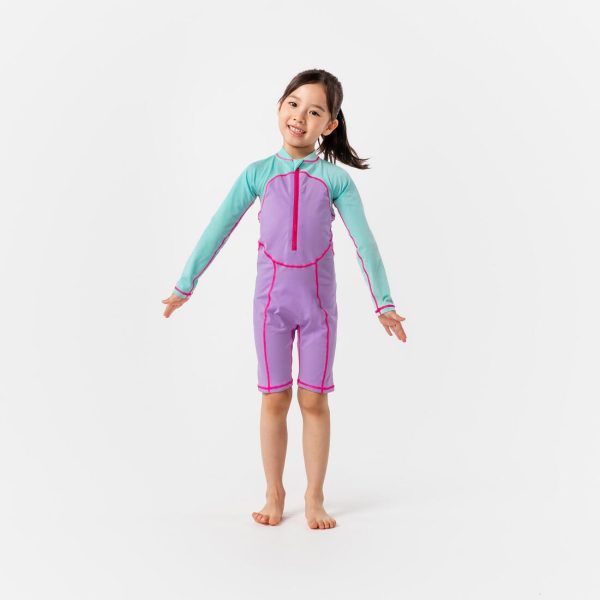 Girl s Shorty Swimsuit Long-sleeved Online Sale