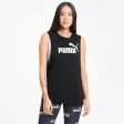 Puma Essential Logo Cut-Off Women s Tank Top Online now