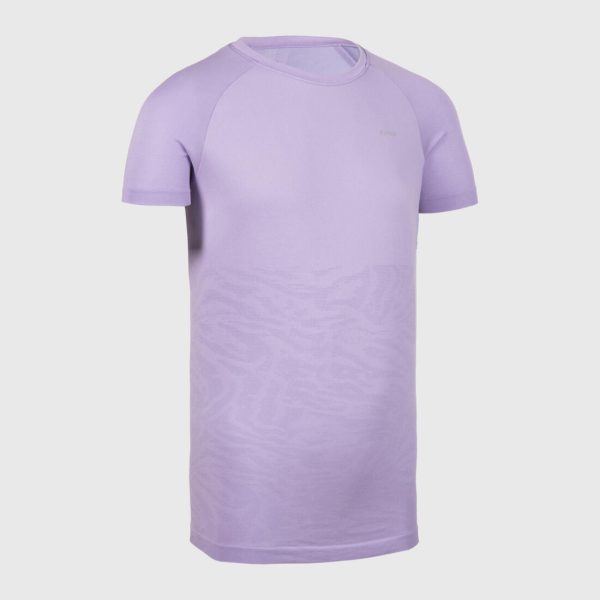 Girl s Running T-shirt Seamless - Kiprun Care Mauve Hot on Sale