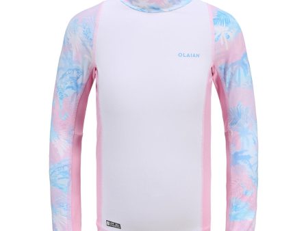 Girl s Rash Vest Long Sleeve - 500 Fashion