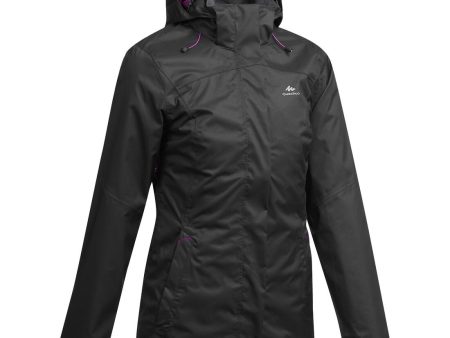 Women s Hiking Jacket Waterproof - MH 100 For Sale