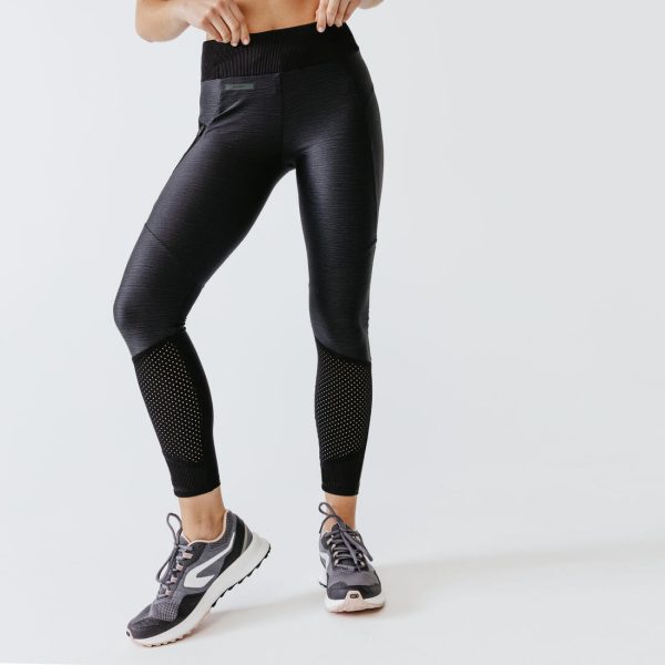 Women s Running Tights Run Dry+ Feel - black Supply