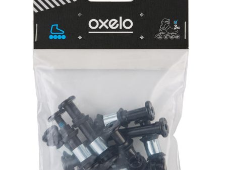 Pack of 8+2 Screws, 8 Spacers, 16 Outer-Spacers for 8mm Plastic Frame Axles - Inline Skates Supply