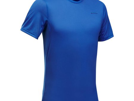 Men s Hiking T-shirt Short-sleeved - MH 100 For Discount