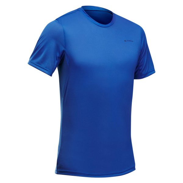 Men s Hiking T-shirt Short-sleeved - MH 100 For Discount