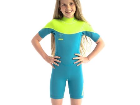 Jobe Boston 2mm Shorty Wetsuit Kids Teal Online Hot Sale