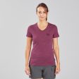 Women s Hiking T-shirt Merino Wool - Travel 500 For Discount