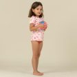 Baby Girl s Swimsuit Tankini Top - Dark Pink Fruit Print Online Sale