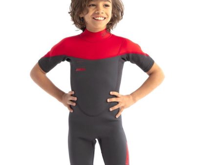 Jobe Boston 2mm Shorty Wetsuit Kids Red Supply