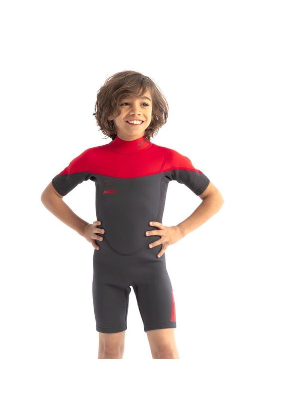 Jobe Boston 2mm Shorty Wetsuit Kids Red Supply