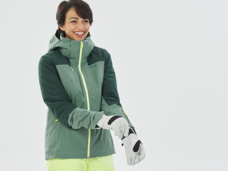 Wedze 500 Sport Women s Ski Jacket - Green Discount