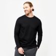 Domyos Men s Long Sleeve Cotton T-Shirt For Discount