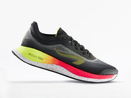 Men’s Running Shoes - Kiprun KD500 2 Black Pink Yellow Supply