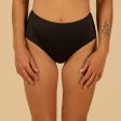 Women’s Surfing Swimsuit Bottoms High-waisted - Romi Black Hot on Sale