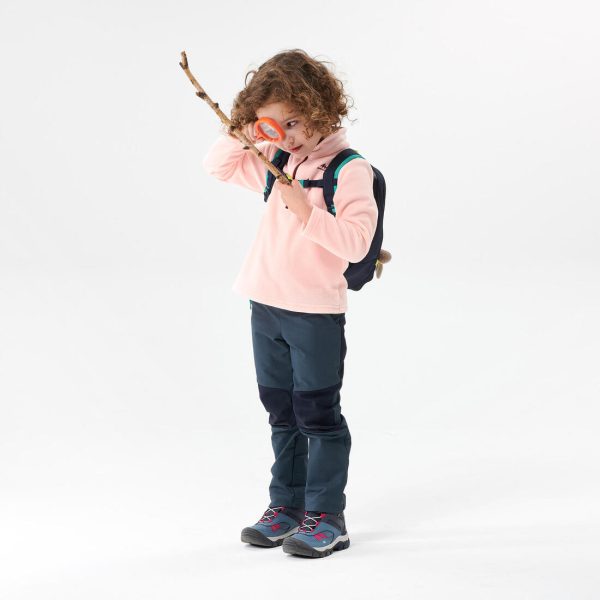 Kids’ Hiking Fleece - MH100 Aged 2-6 - Pink For Sale