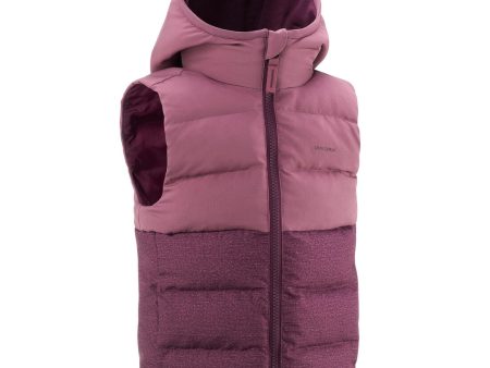 Kid s Hiking Down Jacket Sleeveless Age 2-6 - NH500 Purple on Sale