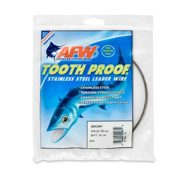 AFW Tooth Proof Single Strand Leader Wire Online