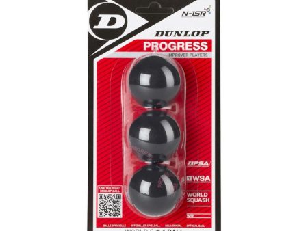 Dunlop Progress Squash Ball 3-Pack - Red Dot Online Hot Sale