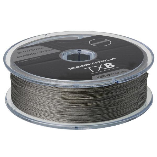 TX8 GREY 130M LURE FISHING BRAID Supply