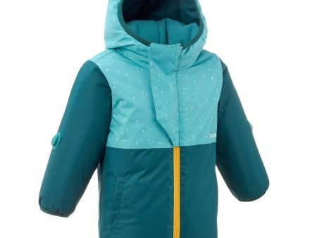 Wedze Warm Lugiklip Baby Ski Jacket - Turquoise For Sale