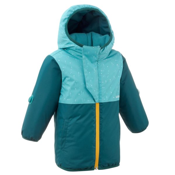 Wedze Warm Lugiklip Baby Ski Jacket - Turquoise For Sale