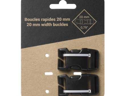 Quick Buckles for Hiking Backpacks 20mm 2-pack on Sale