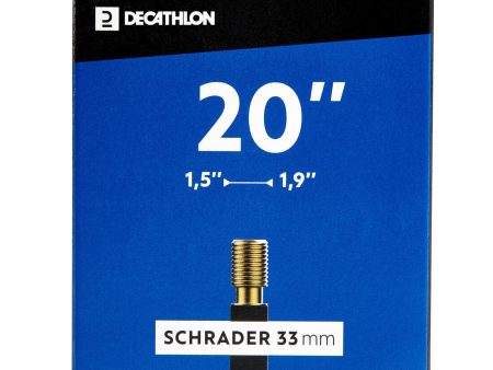 20 x1.5  1.9  Schrader Valve Inner Tube (33mm) For Sale