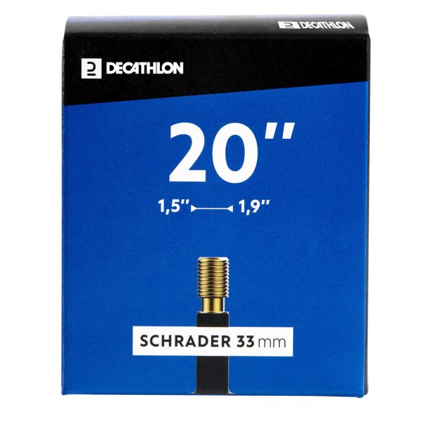 20 x1.5  1.9  Schrader Valve Inner Tube (33mm) For Sale