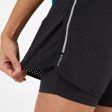 Kiprun 2 in 1 Women s Running Shorts & Tights With Built-In Pockets Cheap