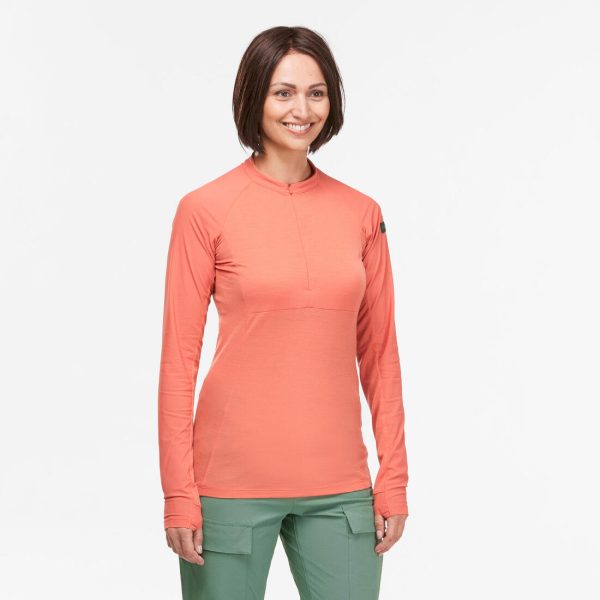 Women’s Long-Sleeved T-shirt - Tropic 900 Coral Cheap