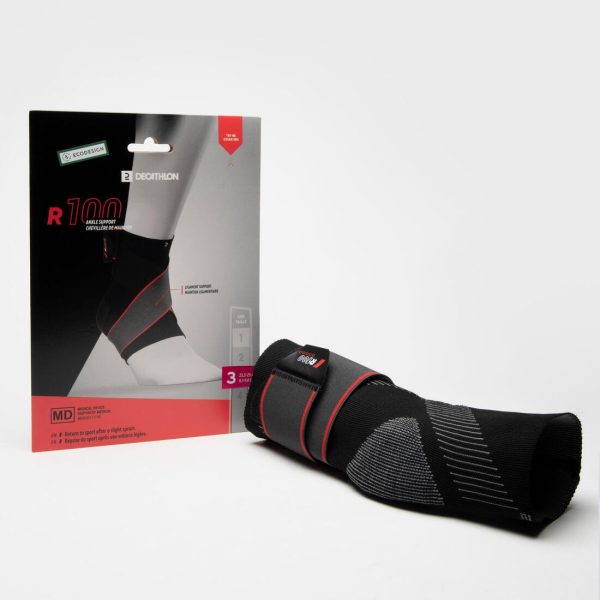 Adult Left Right Ankle Ligament Support R100 - Black Supply