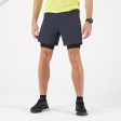 Men s KIPRUN Run 500 2in1 Comfort running shorts - Carbon Grey Supply